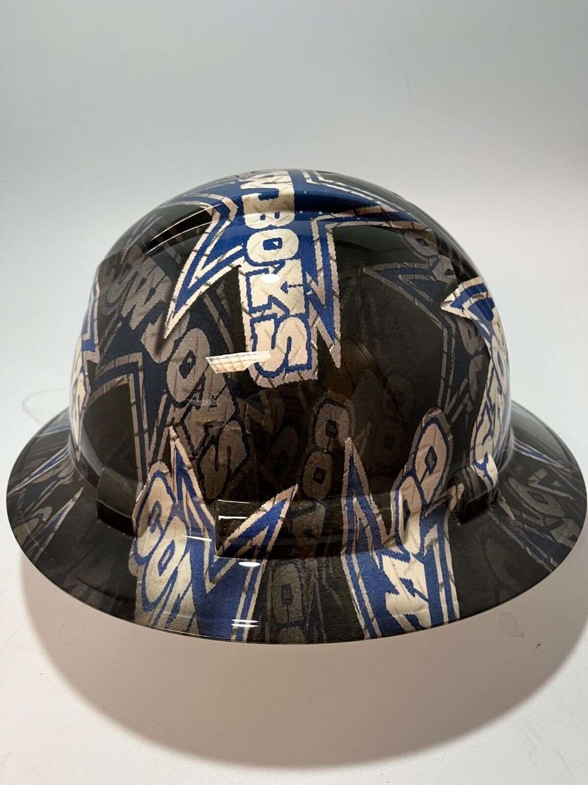 Badass hard hat with a Hydro dipped team design 