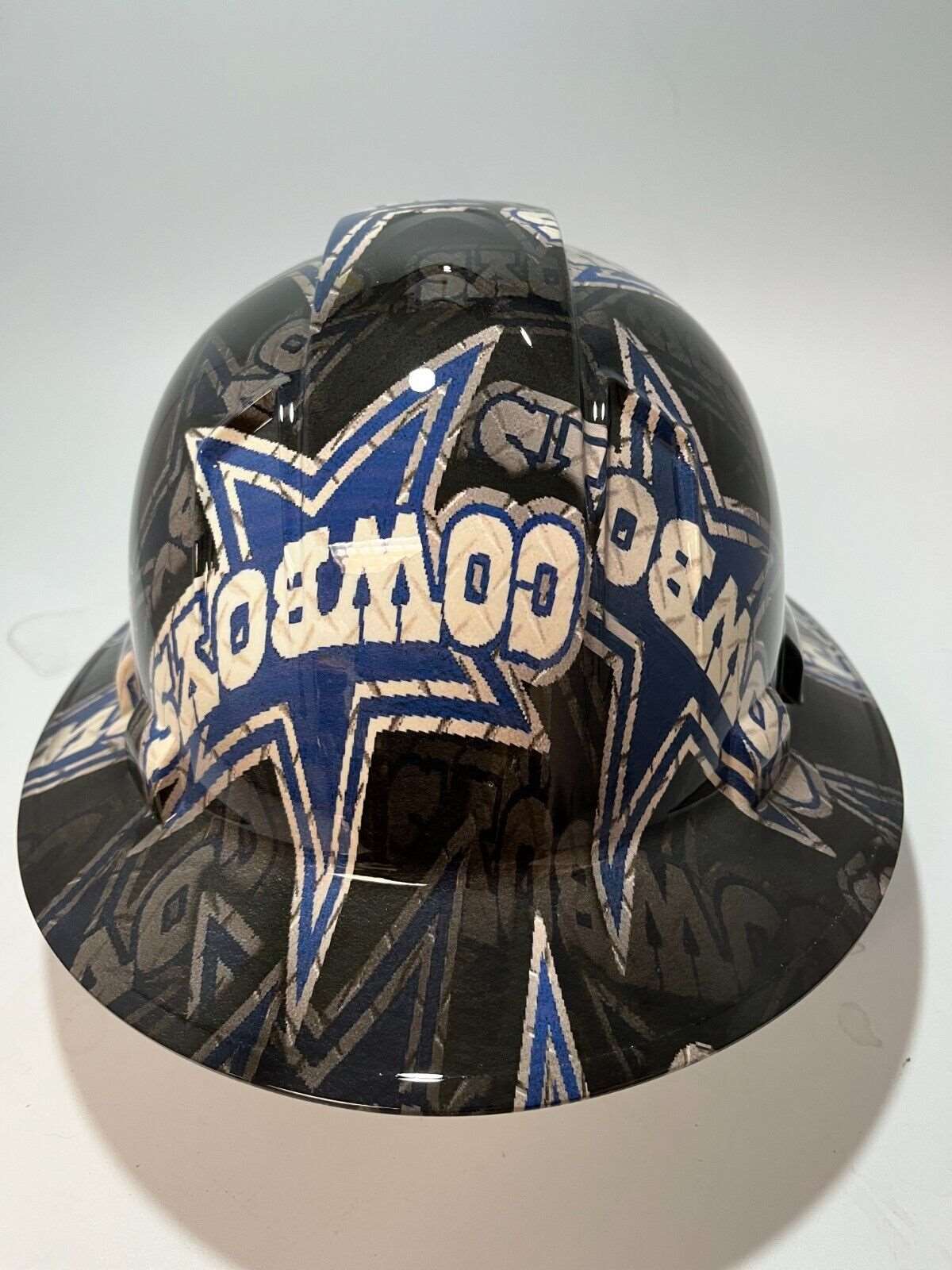 Badass hard hat with a Hydro dipped team design 