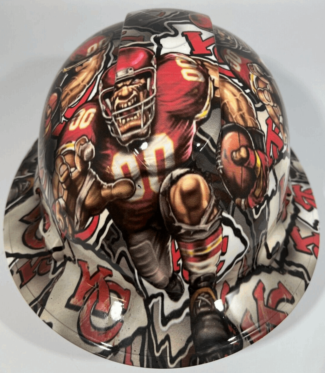 Badass hard hat with a Hydro dipped team design 