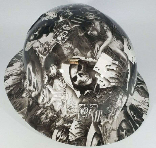 Badass hard hat with a Hydro dipped design 