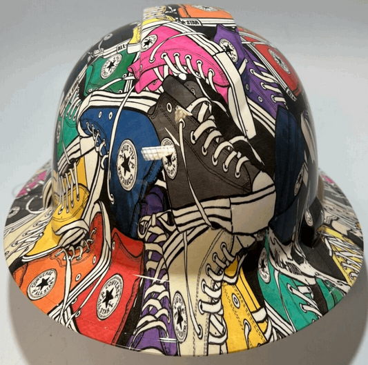 Badass hard hat with a Hydro dipped design 