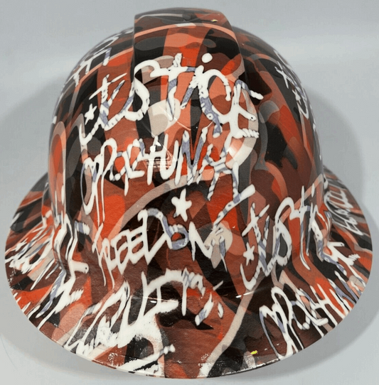 Badass hard hat with a Hydro dipped team design 