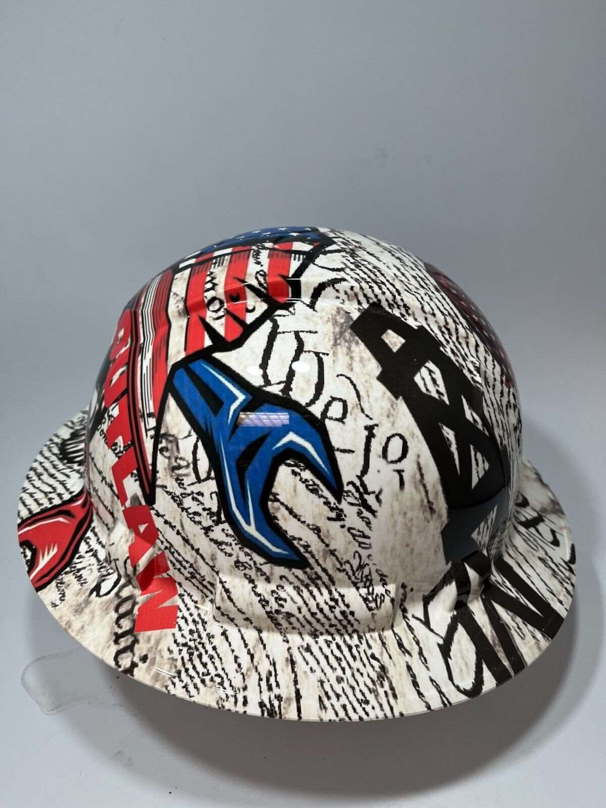 Badass hard hat with a Hydro dipped design 