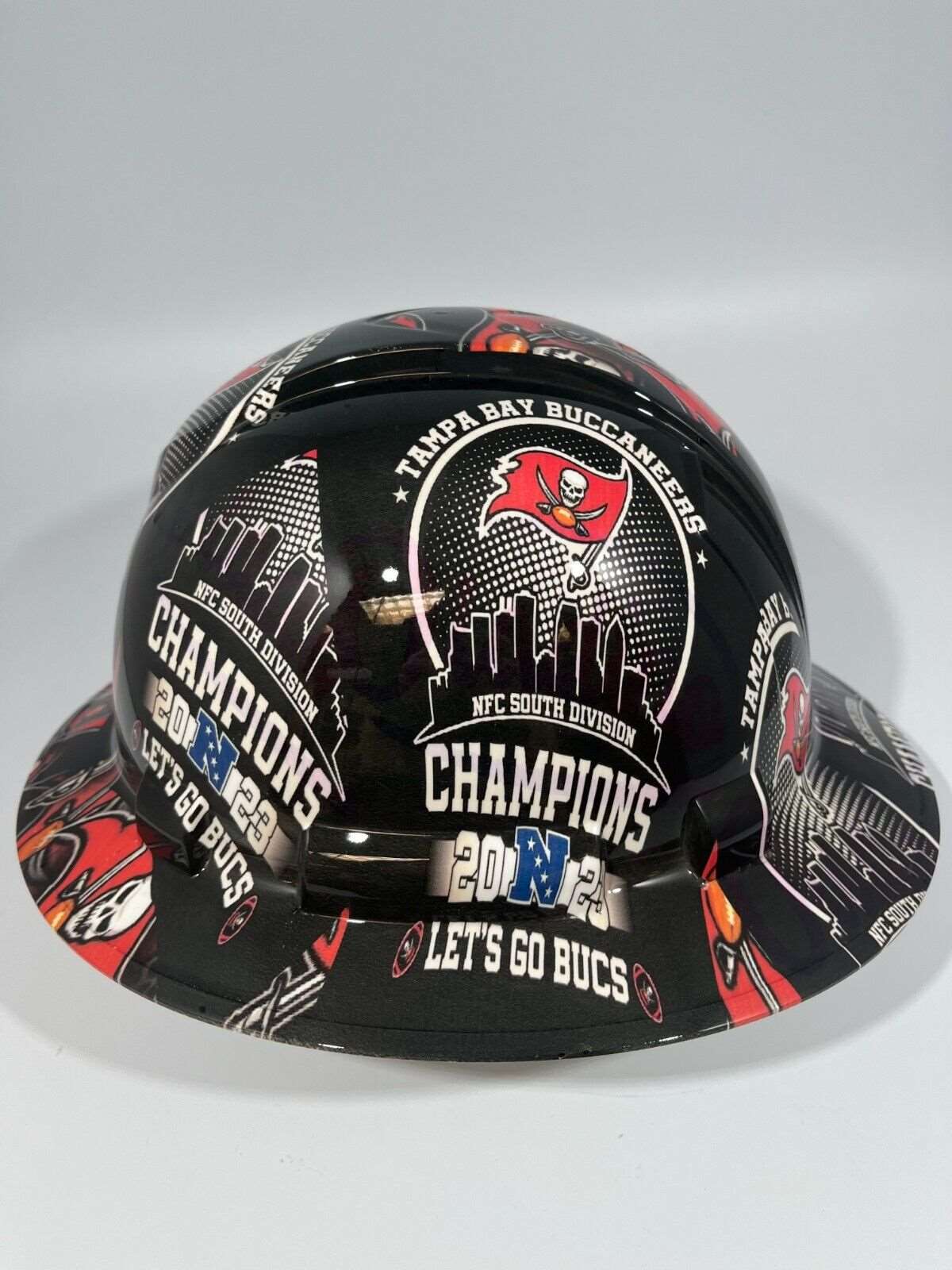 Badass hard hat with a Hydro dipped team design 