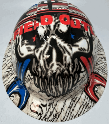 Badass hard hat with a Hydro dipped design 