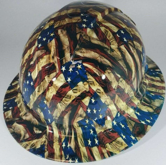 Badass hard hat with a Hydro dipped spiritual design