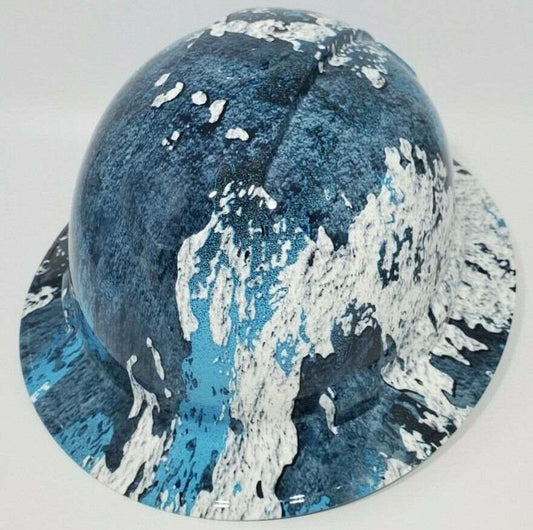 Bad ass hardhat with  hydro dipped camo design