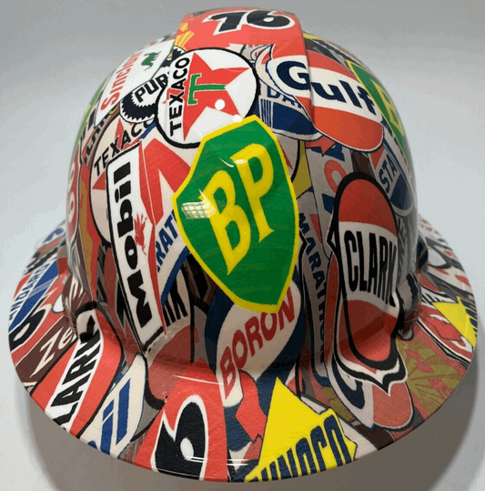 Badass hard hat with a Hydro dipped design 