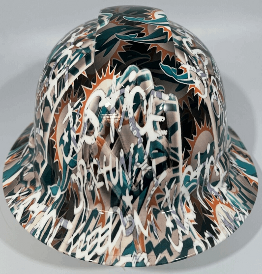 Badass hard hat with a Hydro dipped team design 