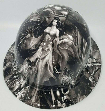 Bad ass hardhat with animated hydro dipped design