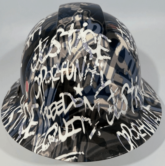 Badass hard hat with a Hydro dipped team design 