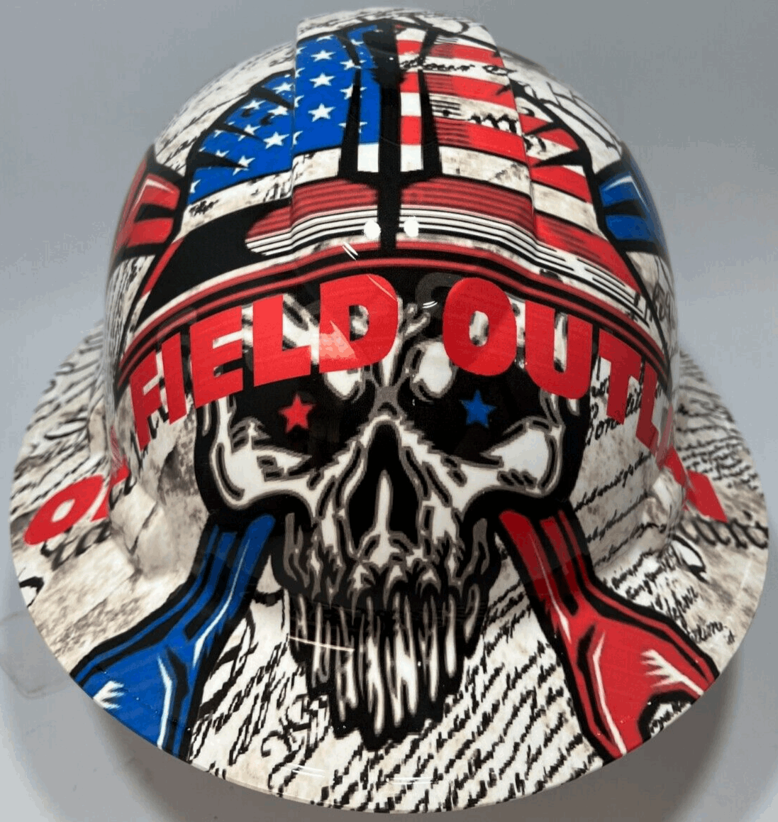 Badass hard hat with a Hydro dipped design 