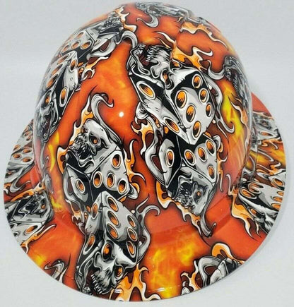 Bad ass hardhat with a fun hydro dipped design