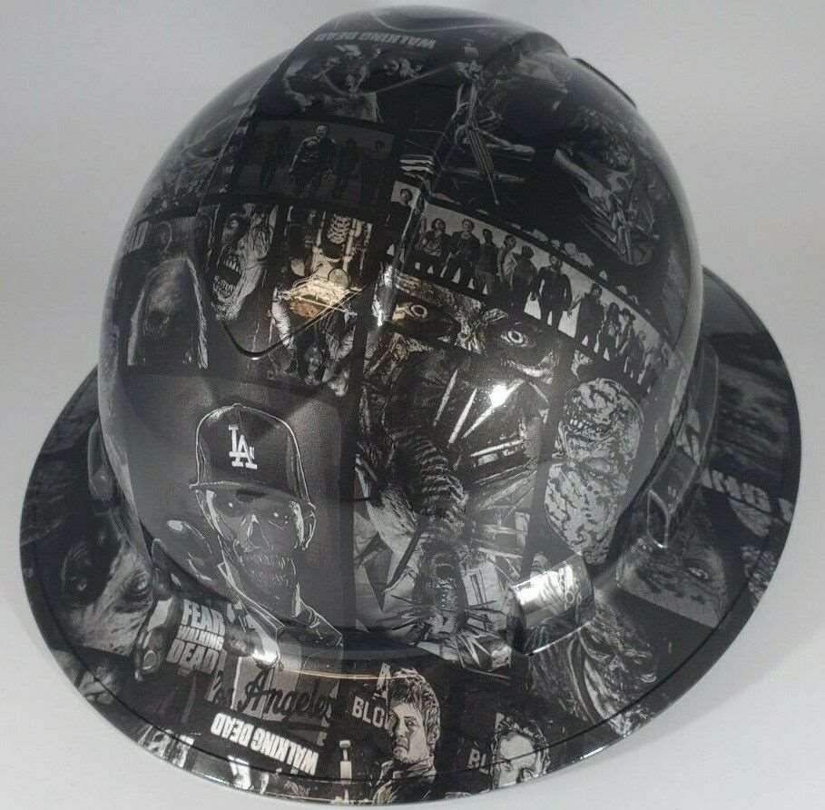 Badass hard hat with a Hydro dipped streaming design 