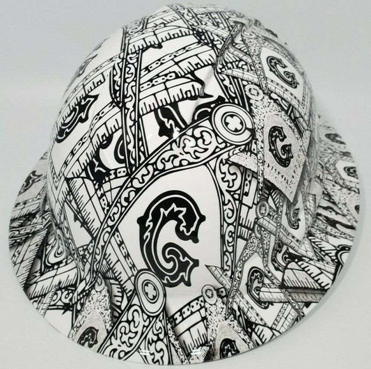 Badass hard hat with a Hydro dipped design 