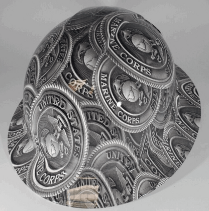 Bad ass hardhat with  hydro dipped Forces design