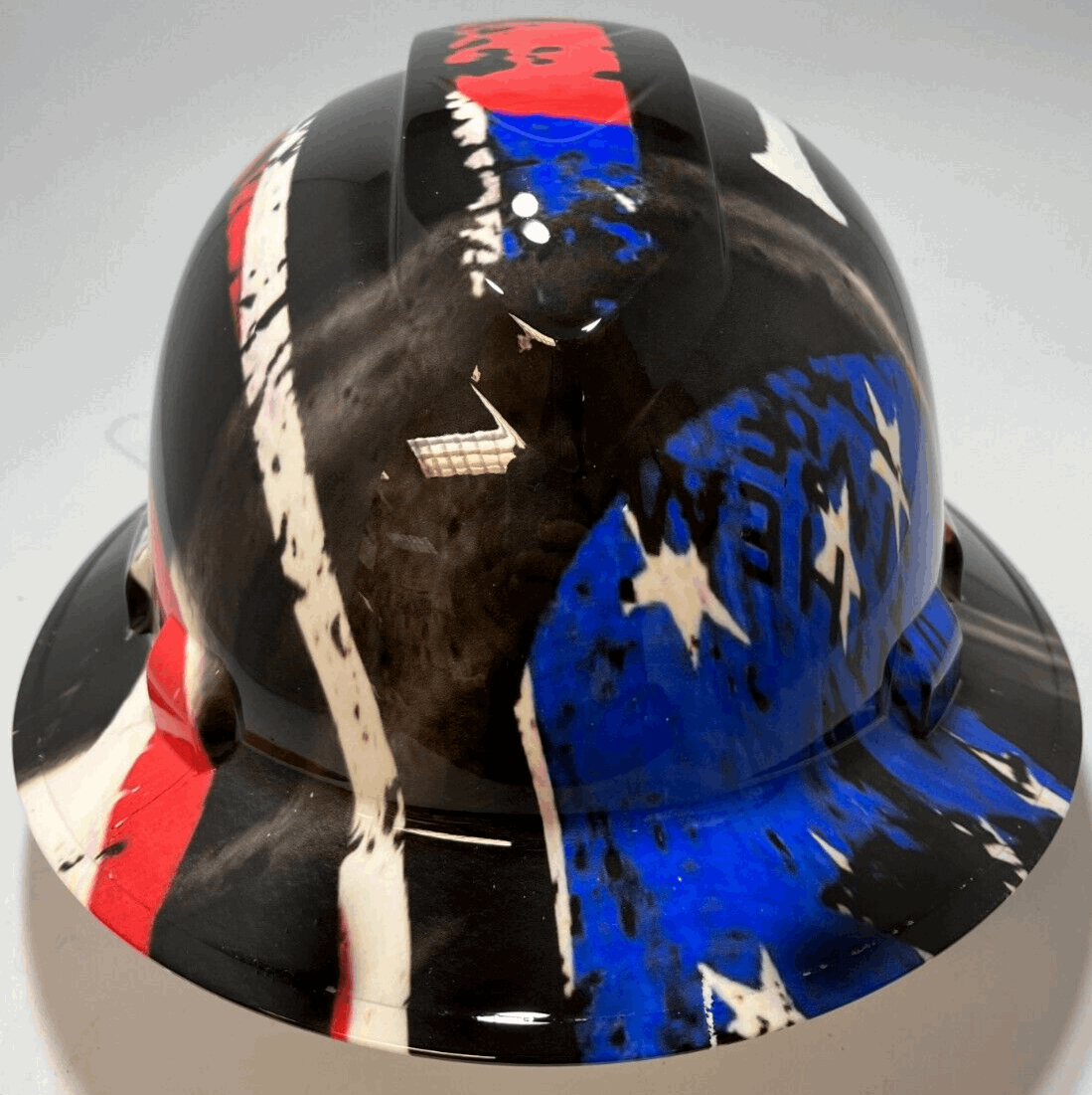 Badass hard hat with a Hydro dipped team design 