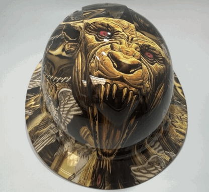 Bad ass hardhat with  hydro dipped Forces design
