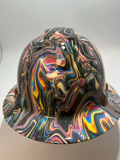 Badass hard hat with a Hydro dipped design 