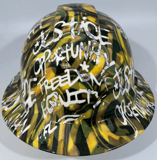 Badass hard hat with a Hydro dipped team design 