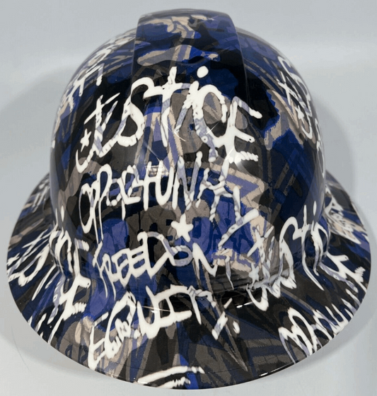 Badass hard hat with a Hydro dipped team design 