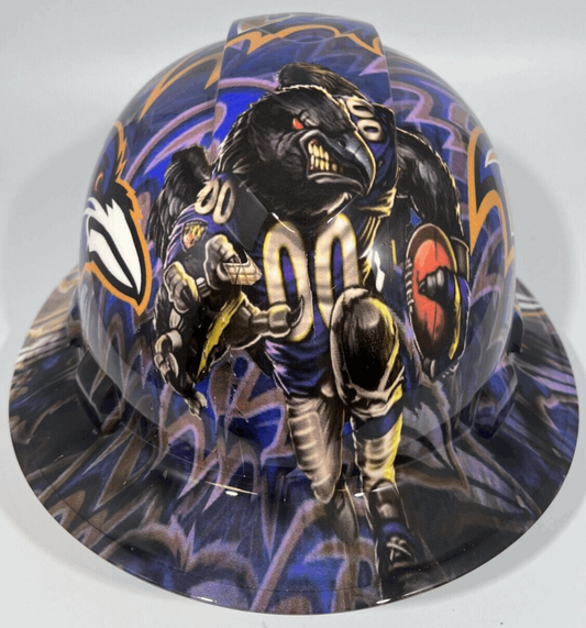 Badass hard hat with a Hydro dipped team design 