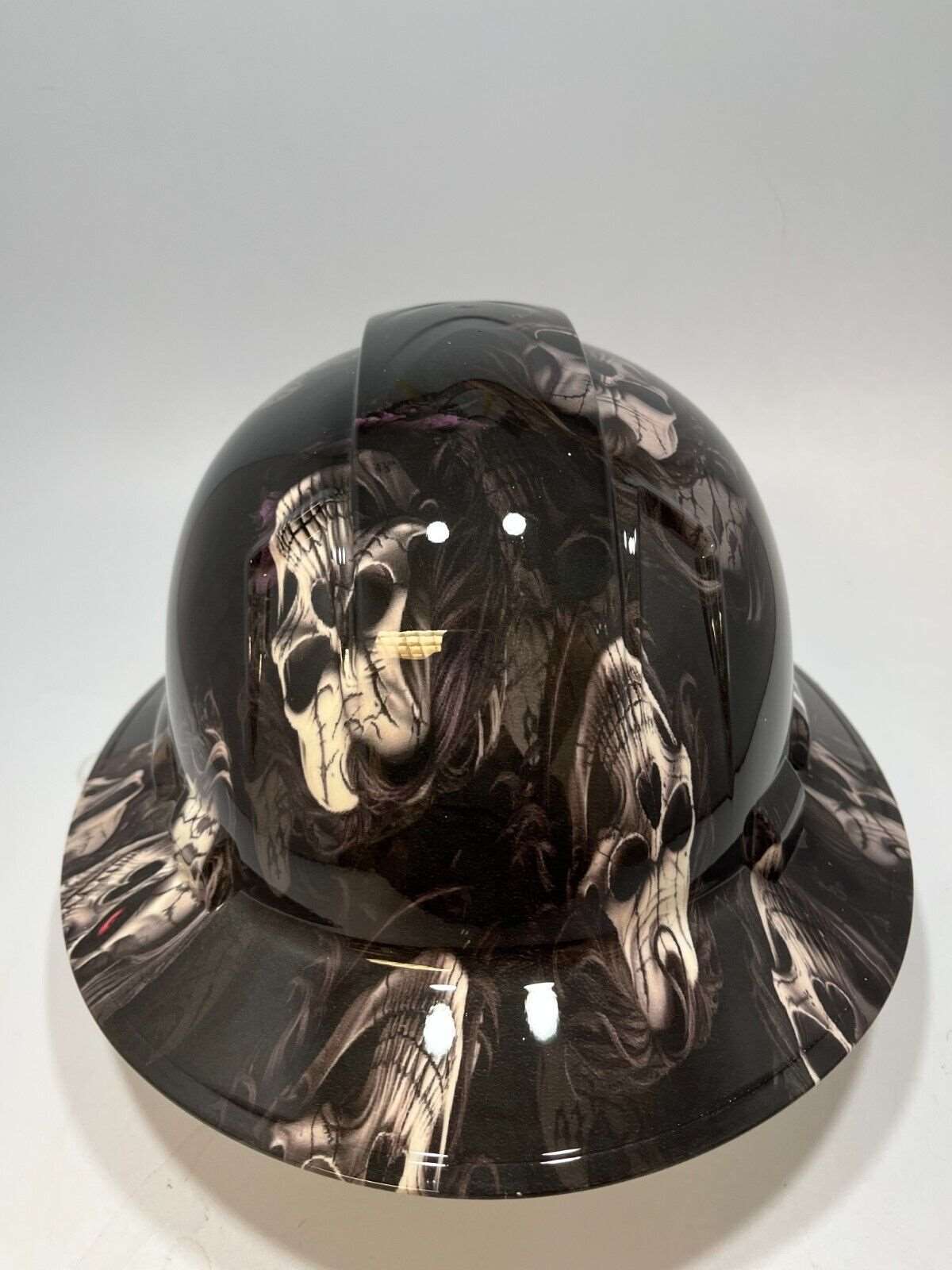 Bad ass hardhat with a hydro dipped skull design