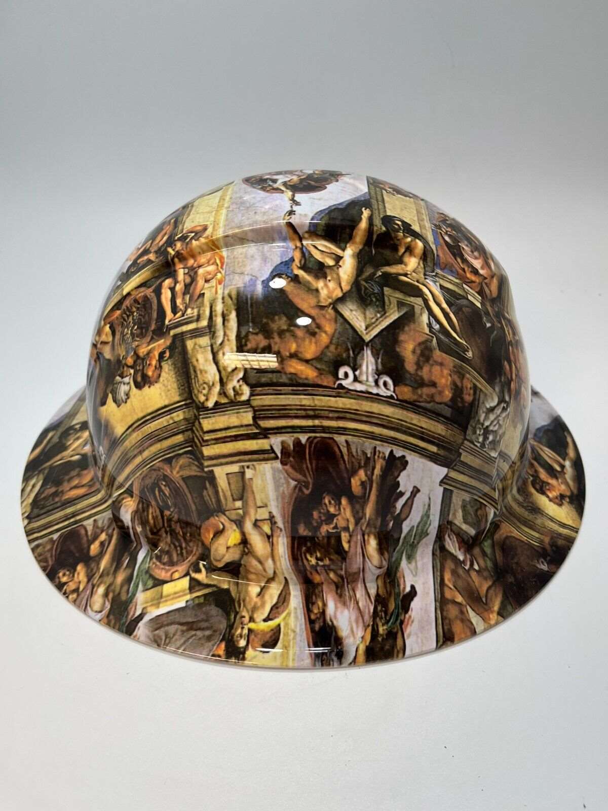 Badass hard hat with a Hydro dipped spiritual design