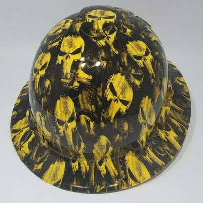 Bad ass hardhat with a hydro dipped skull design