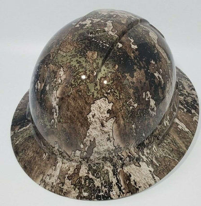 Bad ass hardhat with  hydro dipped camo design