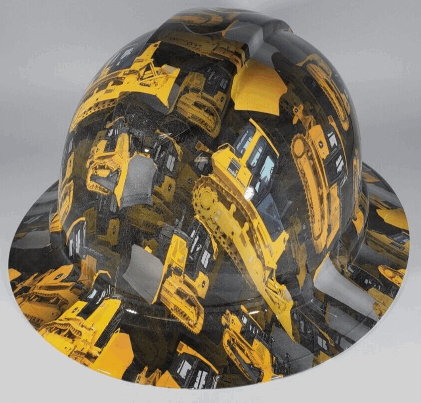 Badass hard hat with a Hydro dipped design 