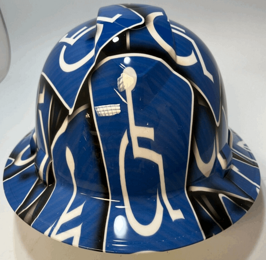 Badass hard hat with a Hydro dipped design 