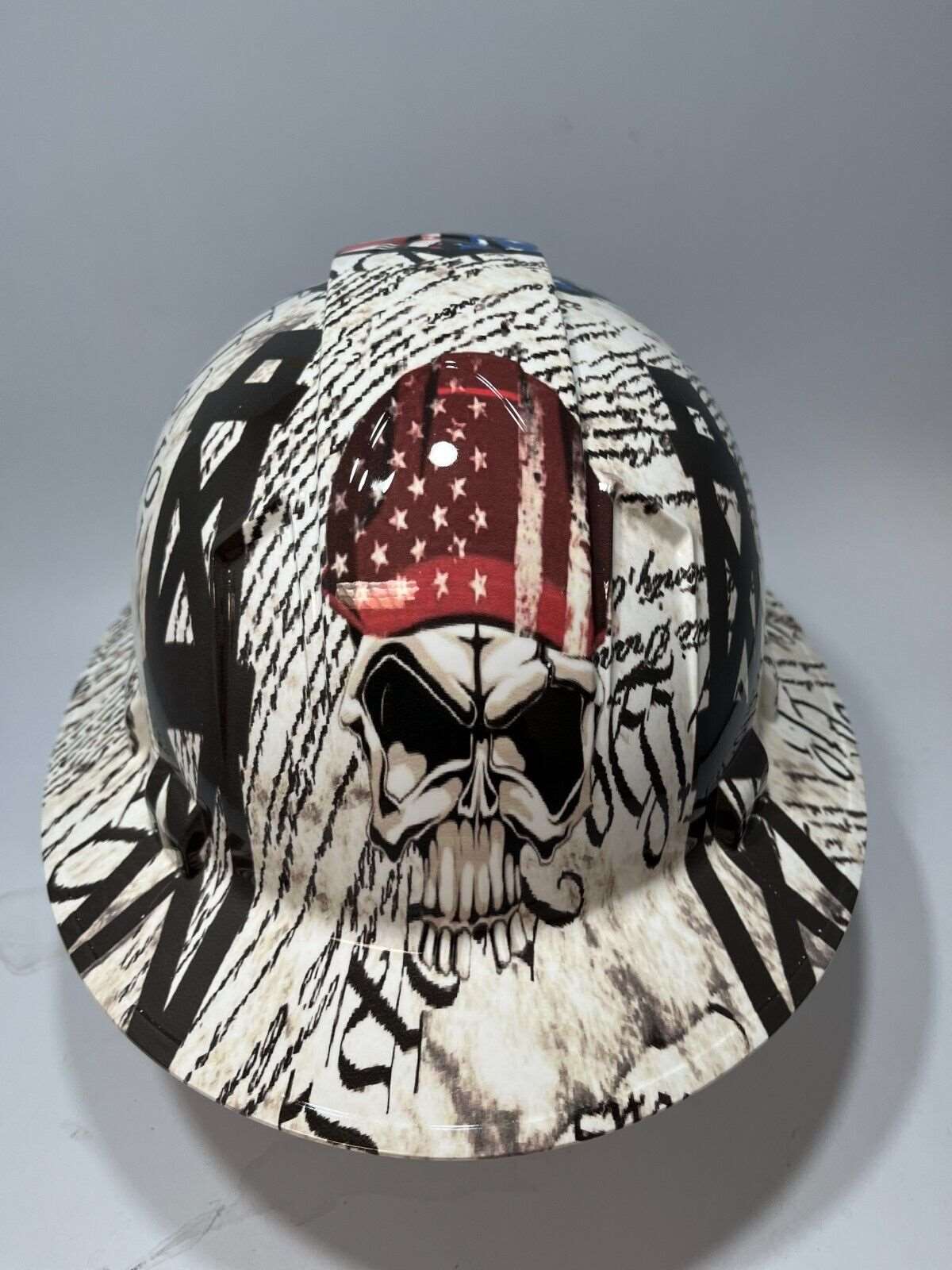 Badass hard hat with a Hydro dipped design 