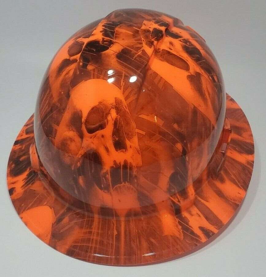 Bad ass hardhat with a hydro dipped skull design