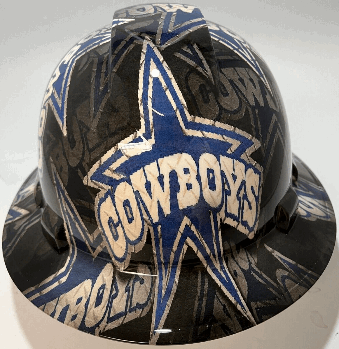 Badass hard hat with a Hydro dipped team design 