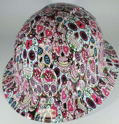 Bad ass hardhat with a hydro dipped skull design