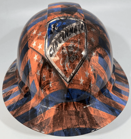 Badass hard hat with a Hydro dipped team design 