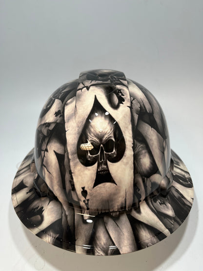 Bad ass hardhat with a hydro dipped skull design
