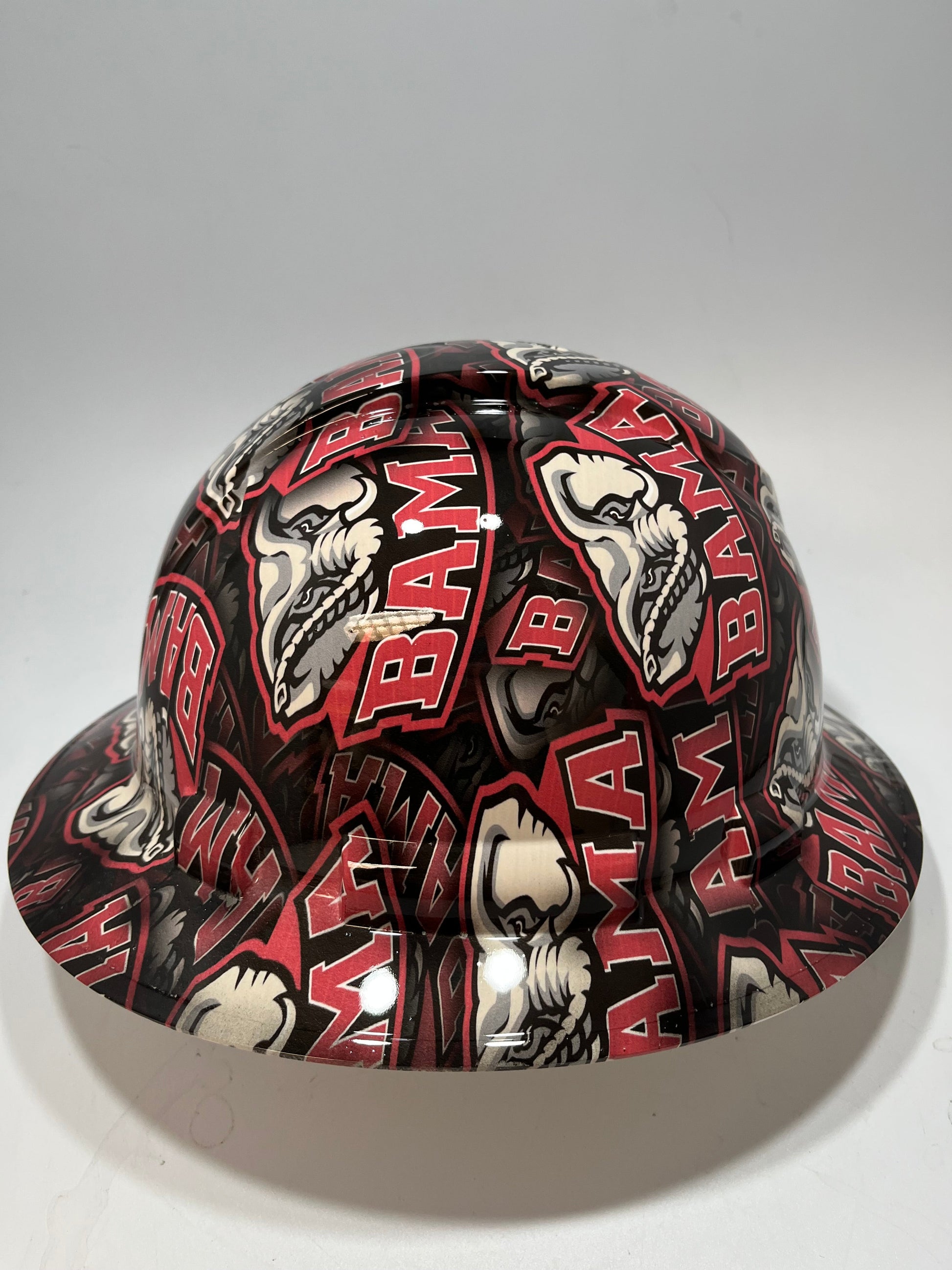 Full brim Hydro dipped Team Spirit customized hardhats – The Hard Hat Shop