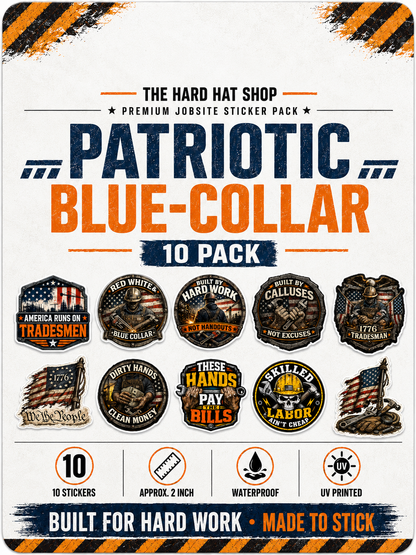 Complete Jobsite Sticker Pack Collection – 8 Packs / 80 Stickers