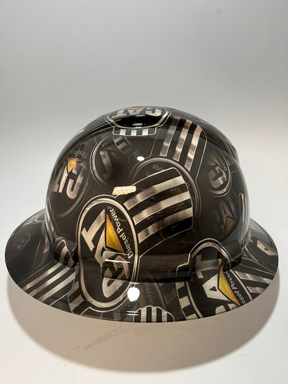 Full Brim Hard Hat Hydro Dipped CAT DIESEL POWER