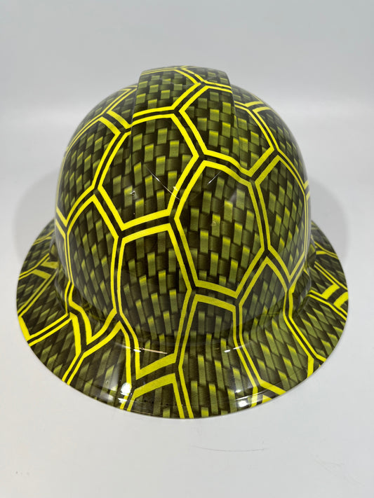 Full Brim Hard Hat Hydro Dipped Carbon Fiber Soccer