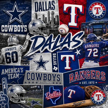 COWBOYS RANGERS Full Brim Hard Hat