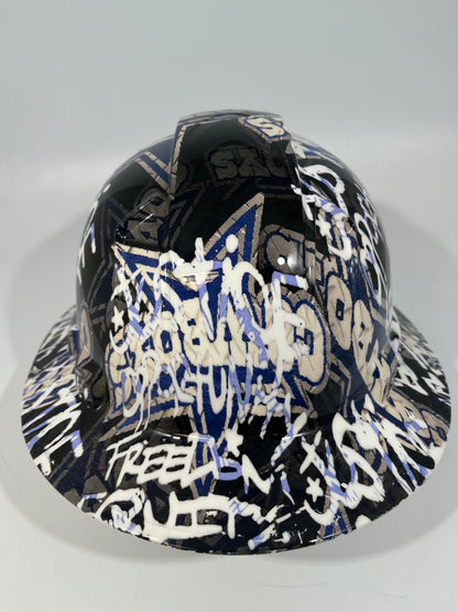 New Full Brim Hard Hat Custom Hydro Dipped DALLAS COWBOYS INSPIRE CHANGE