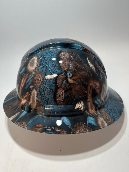 Full Brim Hard Hat Hydro Dipped DREAM CATCHER