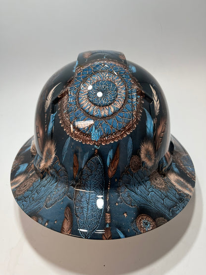 Full Brim Hard Hat Hydro Dipped DREAM CATCHER