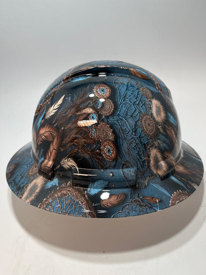 Full Brim Hard Hat Hydro Dipped DREAM CATCHER