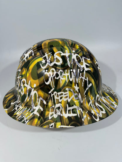 Full Brim Hard Hat Custom Hydro Dipped GREEN BAY PACKERS INSPIRE CHANGE