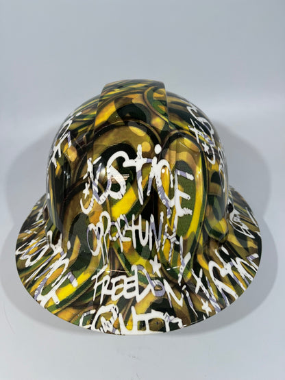 Full Brim Hard Hat Custom Hydro Dipped GREEN BAY PACKERS INSPIRE CHANGE