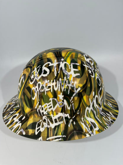 Full Brim Hard Hat Custom Hydro Dipped GREEN BAY PACKERS INSPIRE CHANGE